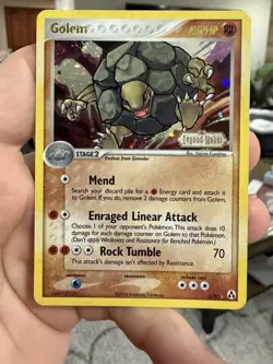 Golem 6/92 - Legend Maker Reverse Holo Pokemon TCG *Swirl* VLP - Image 1