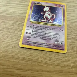 1999 Pokemon Mewtwo 10/102 Holo Rare Base Set WOTC Vintage MP/HP - Image 3