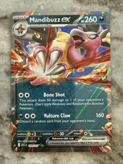 Pokemon Mandibuzz Ex 139/217 Double Rare Ascended Heroes Card - Image 1