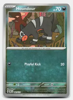 Houndour (Master Ball Pattern) 062/131 Prismatic Evolutions Pokemon Holo NM - Image 1