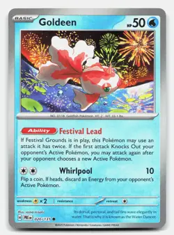 Goldeen (Master Ball Pattern) 020/131 Holo Prismatic Evolutions Pokemon Holo NM - Image 1