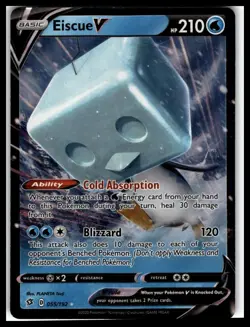 Eiscue V #055/192 SWSH02: Rebel Clash Pokemon Card - Image 1
