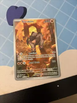 Terrakion White Flare 135/086 Illustration Rare Pokemon Card IR - Image 1