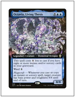1x Octavia, Living Thesis, Extended Art, Magic MTG NM - Image 1