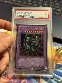 Vintage Yu-Gi-Oh! B. Skull Dragon MRD-018 Metal Raiders Ultra Rare PSA 5 Slab - Image 3