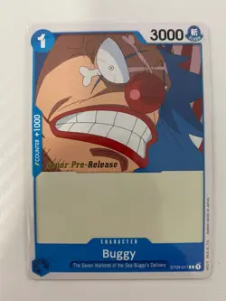 One Piece Card Game English Promo Super Pre-Release Gold Stamped Buggy Warlords - Image 1