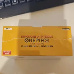 Bandai One Piece Card Game OP-04 Kingdoms of Intrigue English Booster Box dmg - Image 2