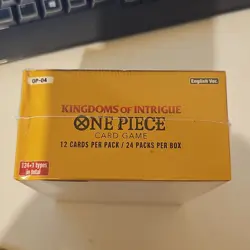 Bandai One Piece Card Game OP-04 Kingdoms of Intrigue English Booster Box dmg - Image 3