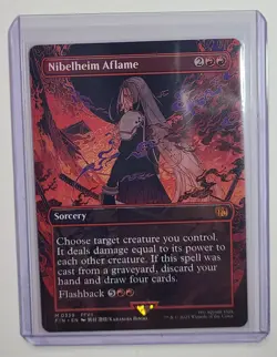Nibelheim Aflame (Borderless) Final Fantasy Regular Non-foil - Image 1