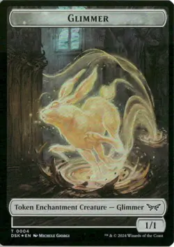 Glimmer // Shard Double-Sided Token 002 Foil NM MTG Duskmourn Magic - Image 2