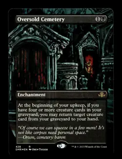 Oversold Cemetery (Borderless) 428 Foil R Dominaria Remastered - Image 1