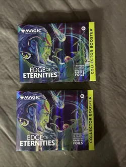MTG EDGE OF ETERNITIES COLLECTOR BOOSTER FACTORY SEALED OMEGA BOX Lot Of 2 - Image 1