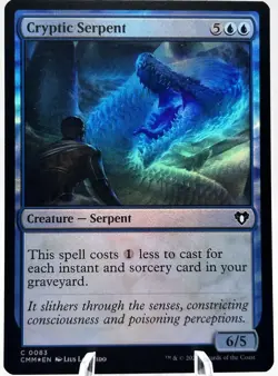 Cryptic Serpent 0083 Foil Commander Masters CMM MTG NM - Image 1