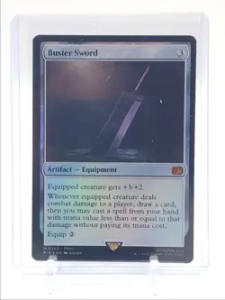 BUSTER SWORD 2025 MAGIC THE GATHERING FINAL FANTASY CROSSOVER FOIL Q0138 - Image 1