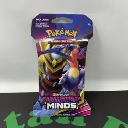 Pokemon TCG Sun & Moon Unified Minds Sleeved Booster Giratina Garchomp Art - Image 1