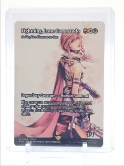 LIGHTNING LONE COMMANDO 2025 MAGIC MTG FINAL FANTASY BORDERLESS RARE Q0138 - Image 1