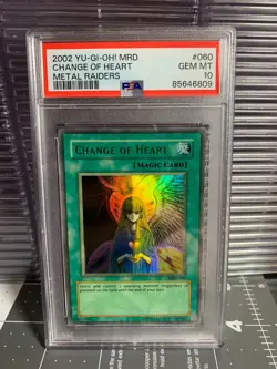 Yu-Gi-Oh! Change of Heart MRD-060 Unlimited PSA 10 - Image 1