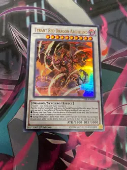 YUGIOH - TYRANT RED DRAGON ARCHFIEND - ULTRA RARE - 1ST ED - TDIL - NM - Image 1