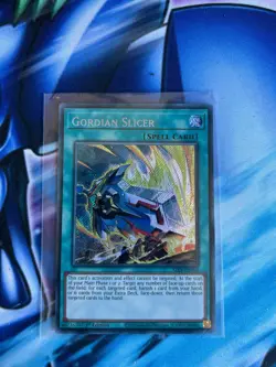 YU-GI-OH! GORDIAN SLICER | SECRET RARE | 1ST Edition | ALIN-EN066 | NM - Image 1