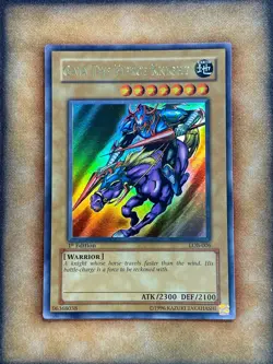 Yugioh Gaia the Fierce Knight LOB-006 Ultra Rare 1st Ed GLOSSY PRINT NM - Image 1
