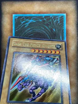 Yugioh Gaia the Fierce Knight LOB-006 Ultra Rare 1st Ed GLOSSY PRINT NM - Image 2