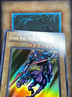 Yugioh Gaia the Fierce Knight LOB-006 Ultra Rare 1st Ed GLOSSY PRINT NM - Image 5