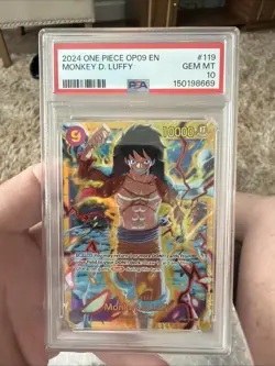 Monkey D. Luffy OP09-119 SEC One Piece PSA 10 - Image 1