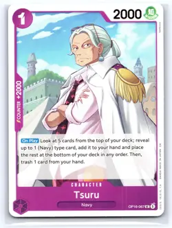 Tsuru OP16-067 Uncommon The Time of Battle One Piece Near Mint - Image 1