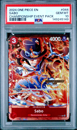 2024 One Piece Championship 2024 Event Pack Sabo PSA 10 #044 - Image 1