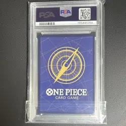 2024 One Piece Monkey.D.Luffy Super Rare Foil OP07-109 PSA 10 Error version - Image 2