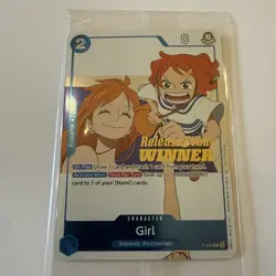 Girl (OP14 Release Event Winner) - One Piece Promo Nami (P-096) English Sealed - Image 1