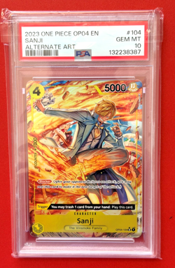 Sanji (104) (Alternate Art) OP04-104 Kingdoms of Intrigue Foil - Image 1