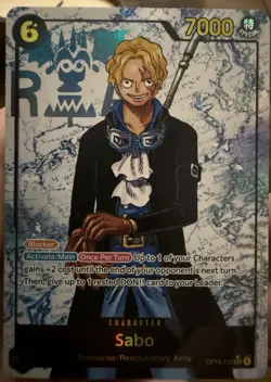 One Piece TCG Carrying on His Will - Sabo OP13-120 SEC Alt Art Parallel ENG - Image 1
