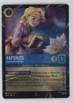 2022-Current Disney Lorcana Promos Rapunzel - Appreciative Artist #1/DIS - Image 1