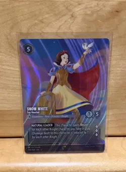 Snow White - Fair-Hearted (Enchanted) - Shimmering Skies Disney Lorcana #220/204 - Image 1