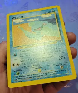 Wooper 82/111 Neo Genesis Pokemon Card NM - Image 4