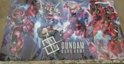 Gundam Card Game Playmat Official Goods Set Unopened Japanese text translation: - Image 1
