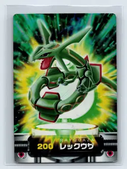Pokemon Card Zukan Carddass Rayquaza 200 Advanced Holo Japanese US SELLER - Image 1