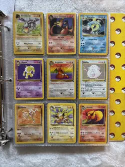 Vintage Pokemon Card Binder Collection 🔥 Rares,Holos And More! 300+ Cards - Image 1