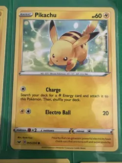 ⚡ Pokemon Pikachu Card Lot – 5 Different Pikachu Cards ⚡ - Image 3