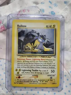 Pokemon Raikou Holo card Neo Revelation 13/64 Near Mint - Image 1