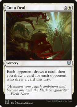 MTG Cut a Deal (63/208) Phyrexia All Will Be One Commander LP - Image 1
