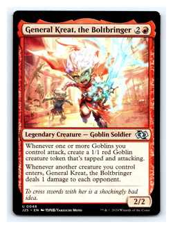 General Kreat, the Boltbringer, Jumpstart, Magic MTG NM - Off Center Misprint - Image 1