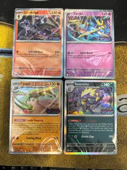 Pokemon SEALED Set of 4 Phantasmal Flames MEP Prerelease Promo - 014 015 016 017 - Image 1