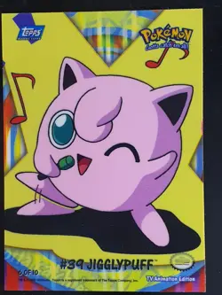 Jigglypuff 39 6 of 10 TV Animation Edition Topps Stick On Pokemon 2000 - Image 1