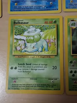 Pokemon Base Set Starter Trio Plus Bundle Moderate To Heavy Play - Image 2