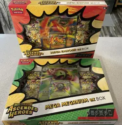 Pokemon TCG Mega Evolution Ascended Heroes 2 Box Lot Meganium/Emboar EX (SEALED) - Image 1