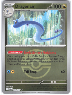 Dragonair 151/217 Love Ball Reverse Ascended Heroes NM Pokemon TCG - Image 1