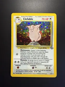Pokemon Jungle Clefable Holo 1/64 1999 WOTC NM/M Clean Holographic Vintage Rare - Image 1