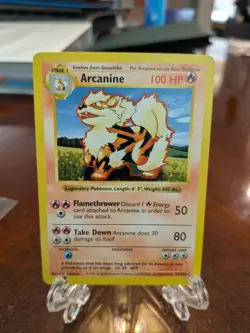 Pokemon TCG - Arcanine - Base Set (Shadowless) - 35/102 - Rare - LP - Image 1
